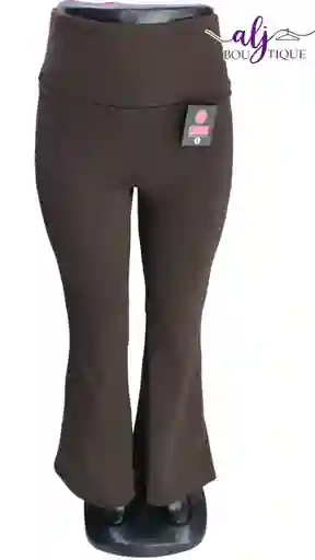 Pantalon Bota Campana Marron Licra