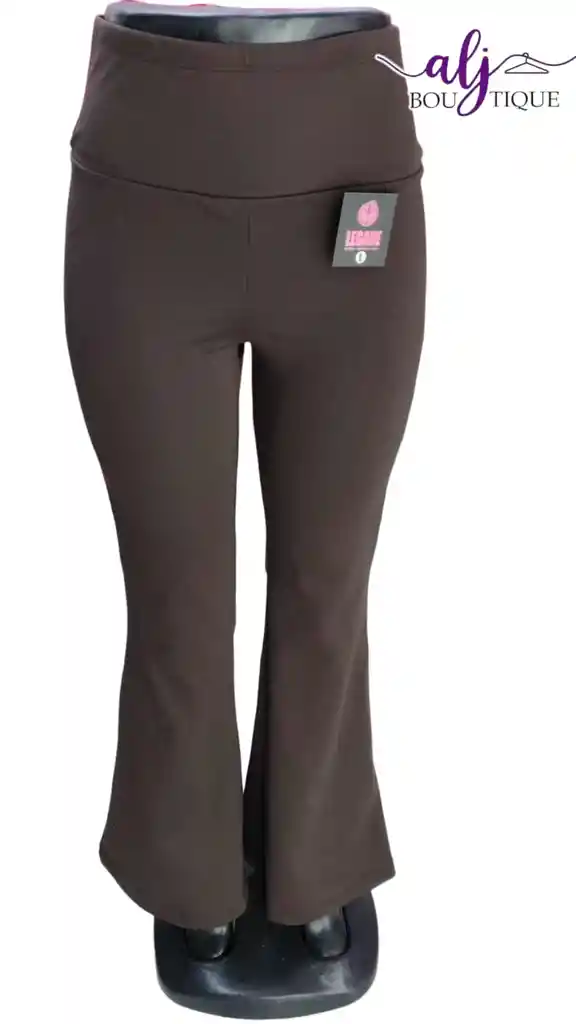 Pantalon Bota Campana Marron Licra