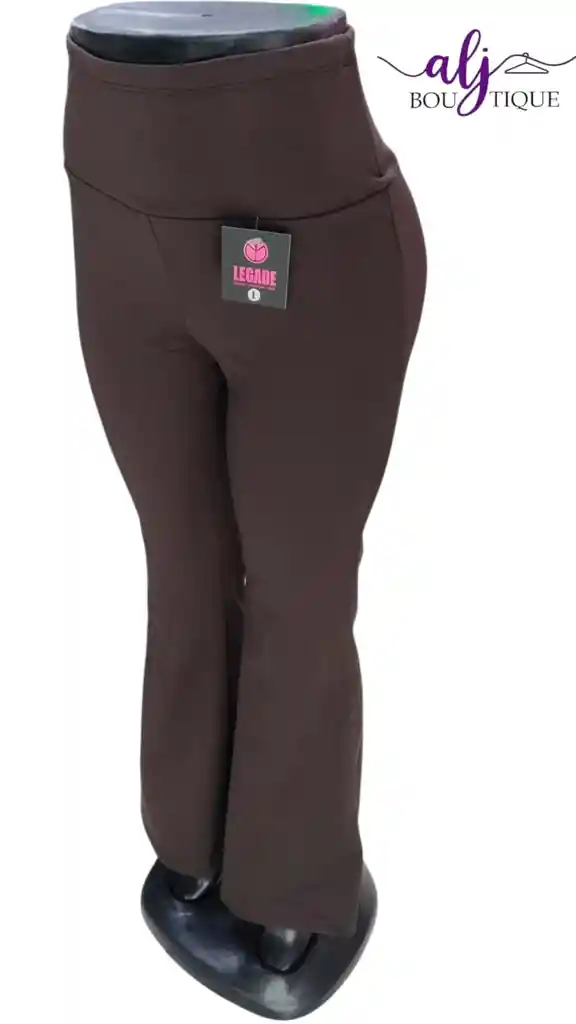 Pantalon Bota Campana Marron Licra