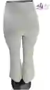 Pantalon Bota Campana Beige Licra