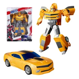 Figura Robot Amarillo Coleccionable Juguete Niños Heroes