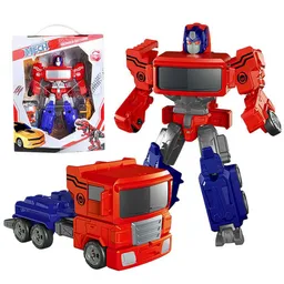 Figura Robot Rojo Coleccionable Juguete Niños Heroes