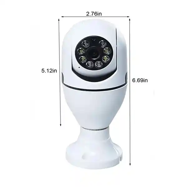 Camara Bombillo De Seguridad Ip Wifi 360 Nocturna