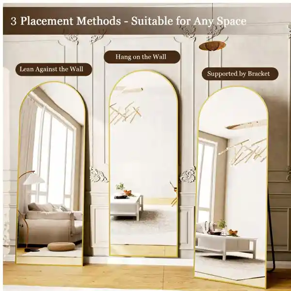 Espejo De Pie O Inclinado Longitud Completa Irrompible 80 X 40