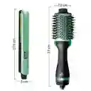 Combo Cepillo Secador Para Cabello Y Plancha Aguacate