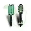 Combo Cepillo Secador Aguacate Y Pinza 3 Tubos Aguacate