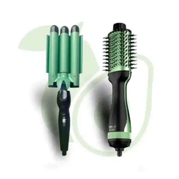 Combo Cepillo Secador Aguacate Y Pinza 3 Tubos Aguacate