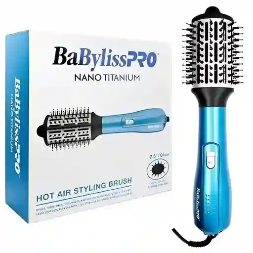 Cepillo Secador Alisador Cabello Babyliss Pro Azul Original
