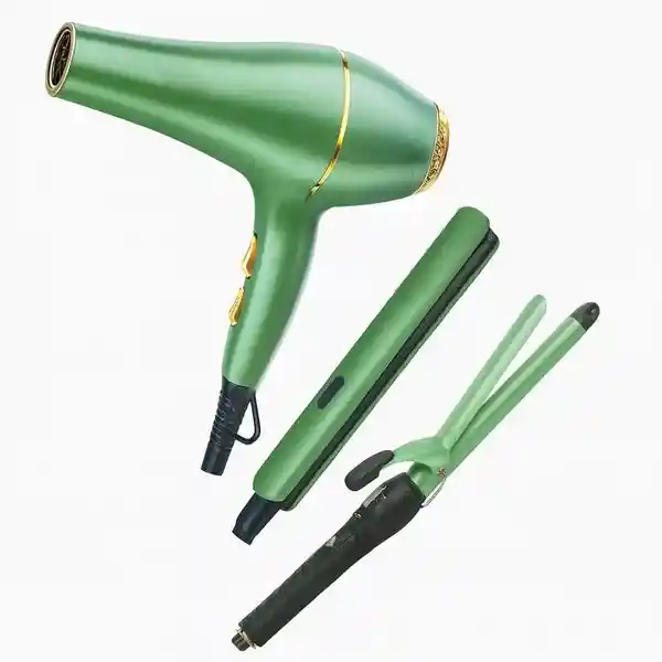 Combo Profesional 3 En 1 Aguacate Secador Plancha Y Rizador