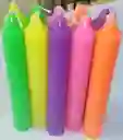 Vela Neon Navidad Pqt X 10 Unid.