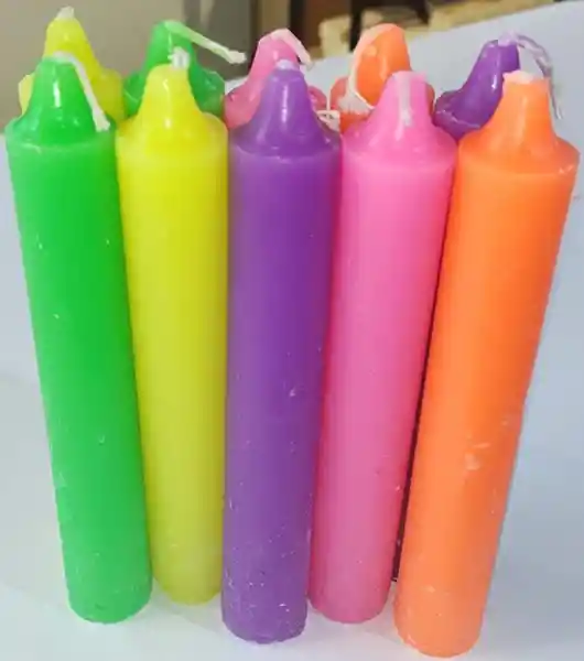 Vela Neon Navidad Pqt X 10 Unid.