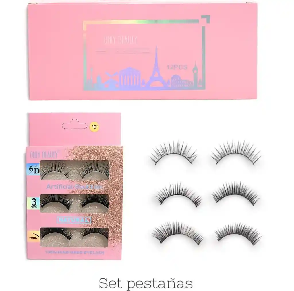 Kit De Pestañas X3