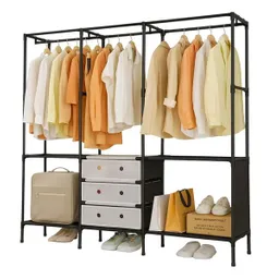 Closet Organizador Multifuncional 3 Espacios Con Gavetas