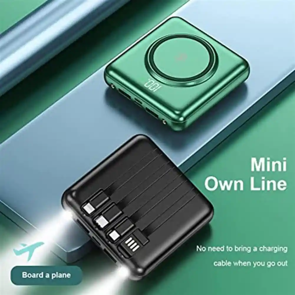 Power Bank De 12.000 Mah Con Magsafe Y Linterna