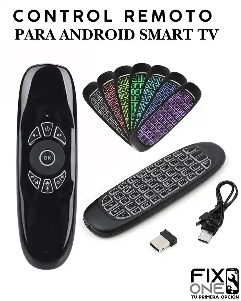 Control Remoto Para Android Smart Tv Rgb Air Mouse