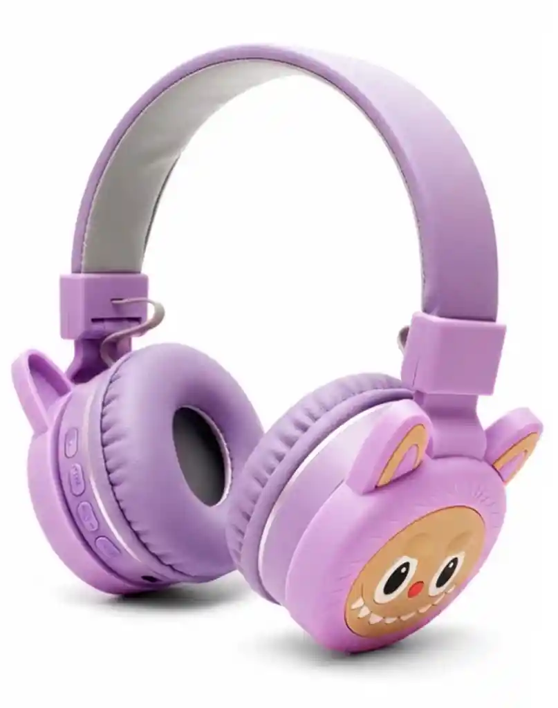 Audífonos Inalámbricos Diadema Labubu Morado