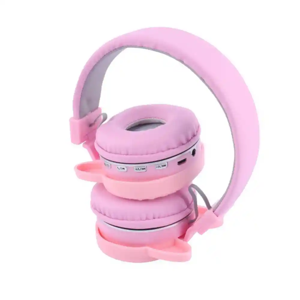 Audífonos Inalámbricos Diadema Labubu Rosado