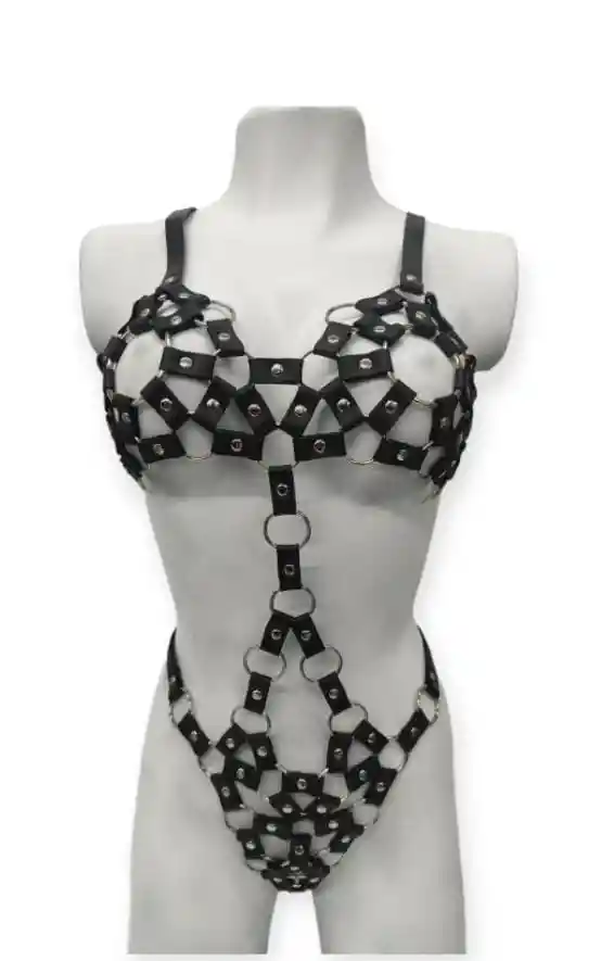Arnés Para Dama Lencería Bondage Bdsm Enterizo