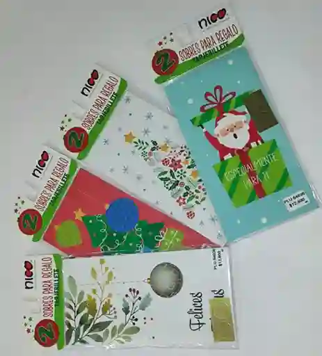 Lluvia De Sobres X 2 Und Navideño Nico