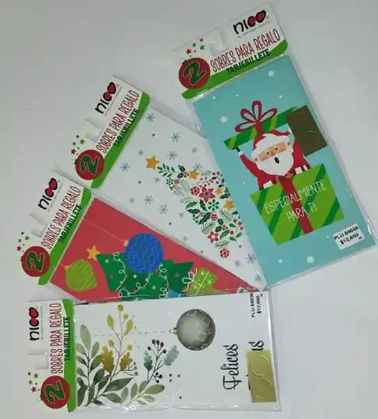 Lluvia De Sobres X 2 Und Navideño Nico