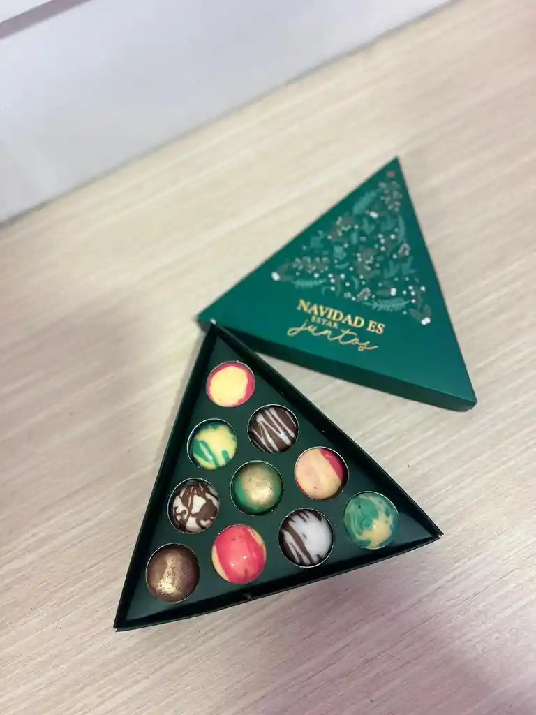Árbol De Navidad Con Trufas Rellenas X10 - Navidad