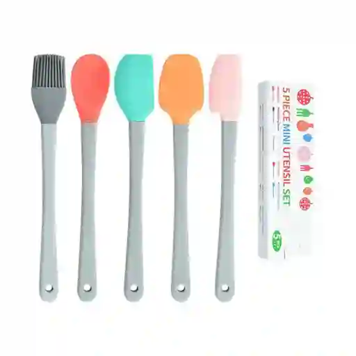 Mini Set De 5 Espátulas De Cocina