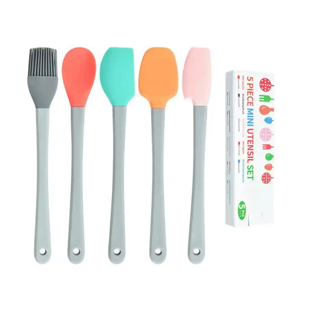 Mini Set De 5 Espátulas De Cocina