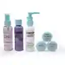 Kit Recipientes Plasticos X6 Pcs Viajero Reutilizable Color Azul Claro Enkor