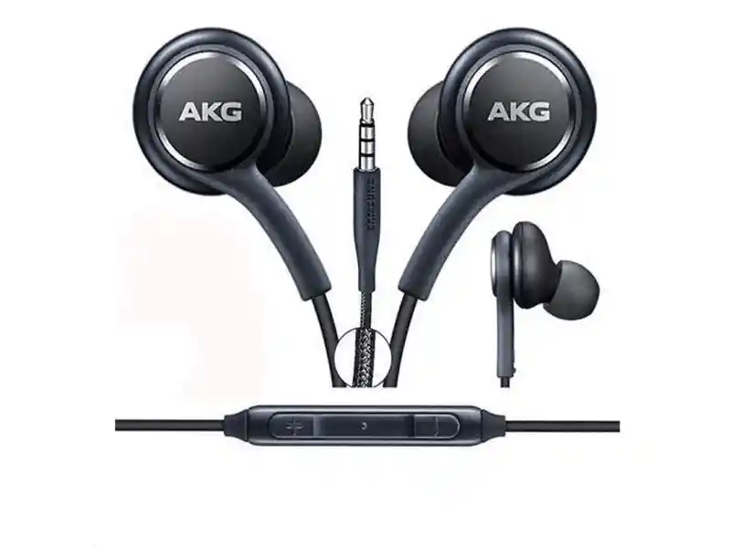 Audifonos Con Cable Akg Samsung Entrada 3.5 Color Negro Gris