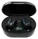 Audifonos Inalambricos Pequeños Negros Con Pantalla De Bateria Led
