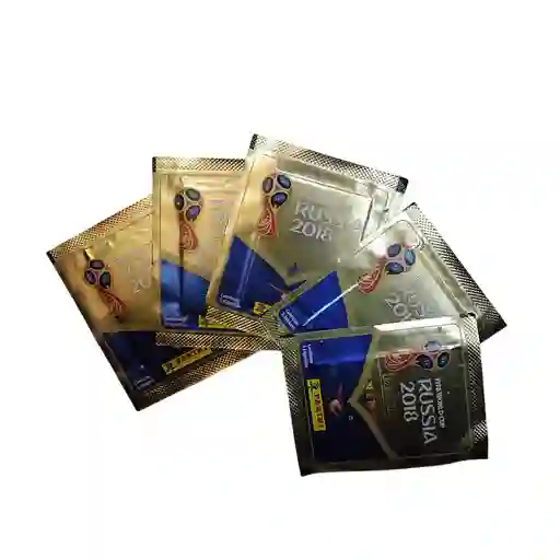 5 Sobres De Laminas Para El Album Fifa Copa Mundial Rusia 2018 Panini