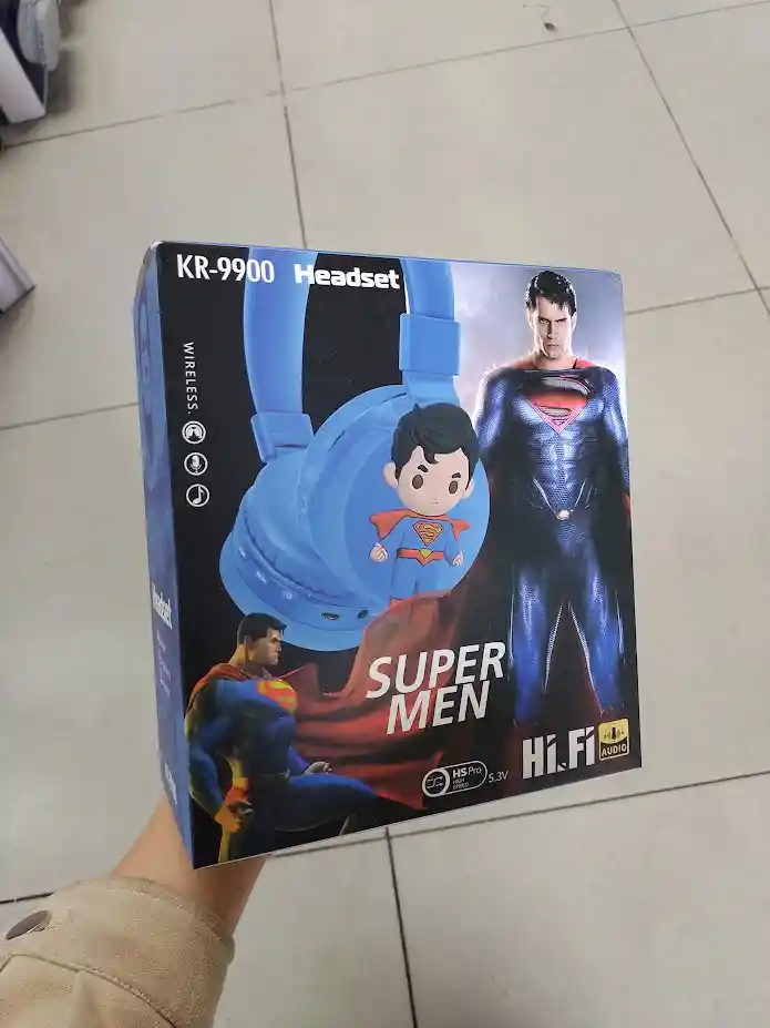 Audifonos Inalambricos Diadema Azul Superman