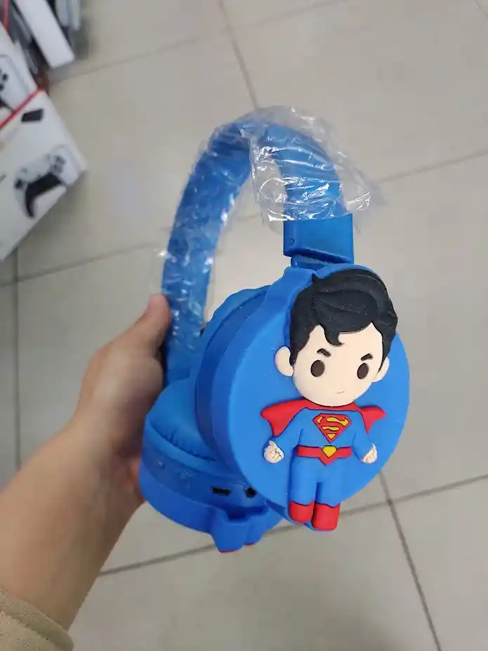 Audifonos Inalambricos Diadema Azul Superman