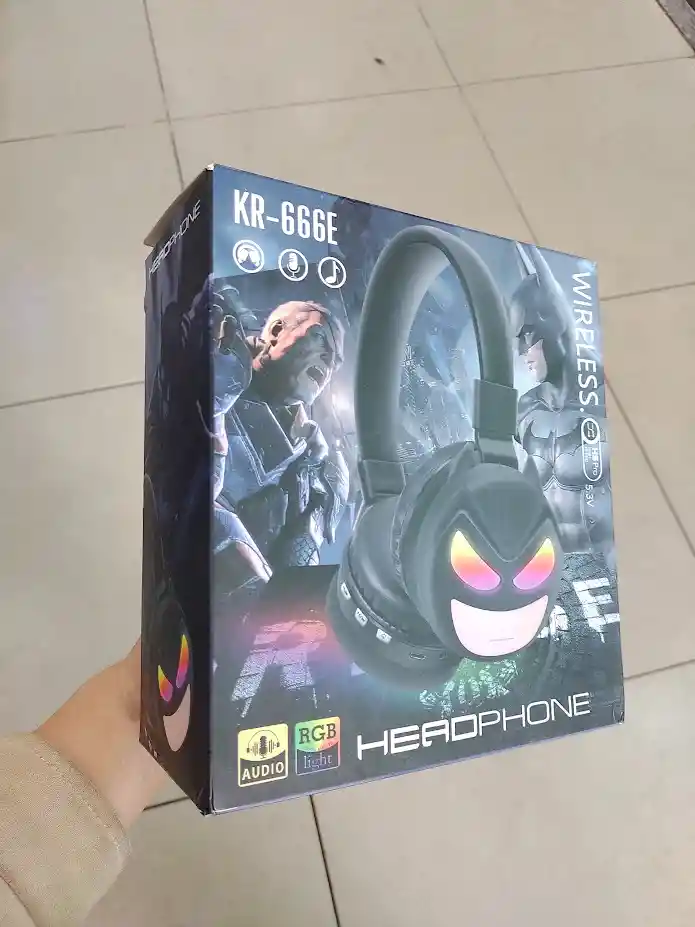 Audifonos Inalambricos Diadema Negra Batman