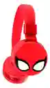 Audifonos Inalambricos Diadema Roja Hombre Araña Spiderman