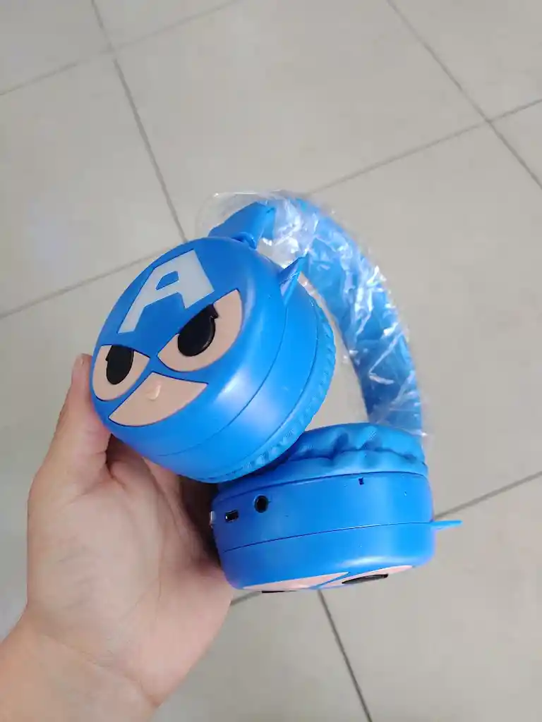 Audifonos Inalambricos Diadema Azul Capitan America