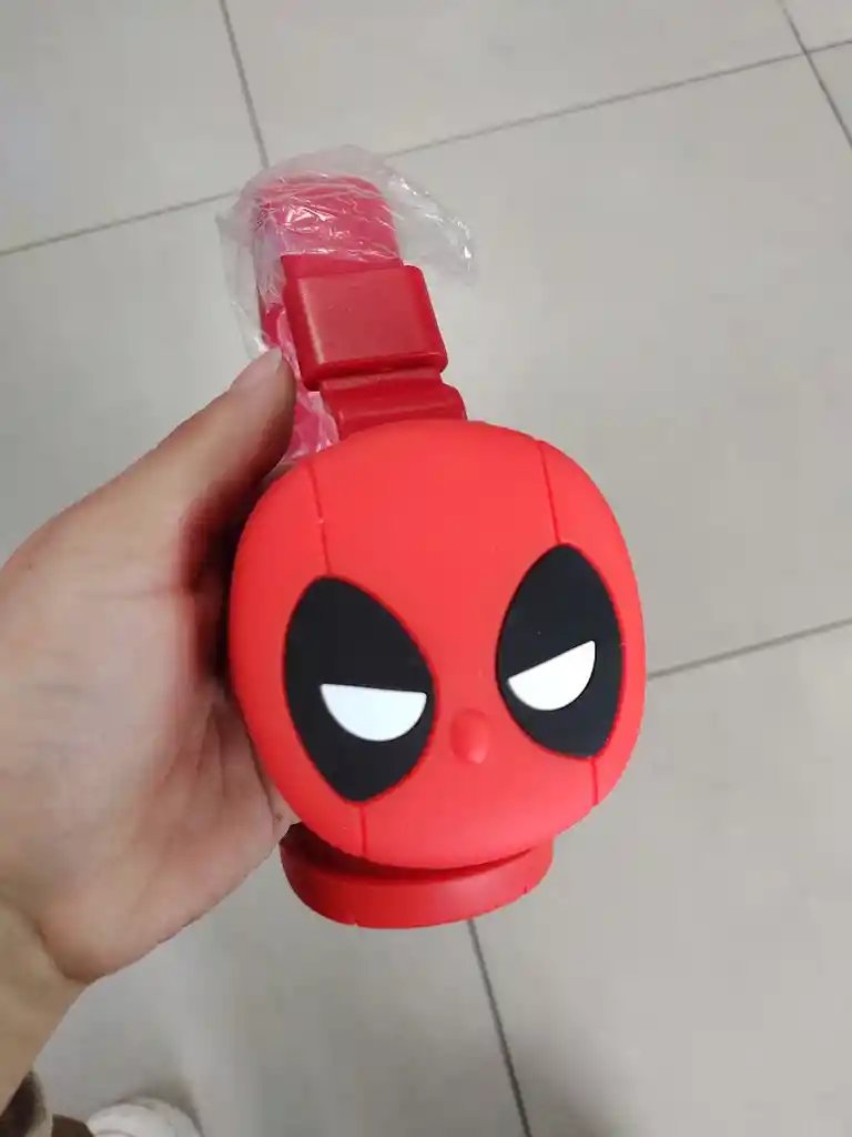 Audifonos Inalambricos Diadema Roja Deadpool