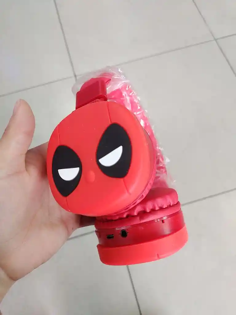 Audifonos Inalambricos Diadema Roja Deadpool
