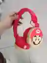 Audifonos Inalambricos Diadema Roja Mario Bros