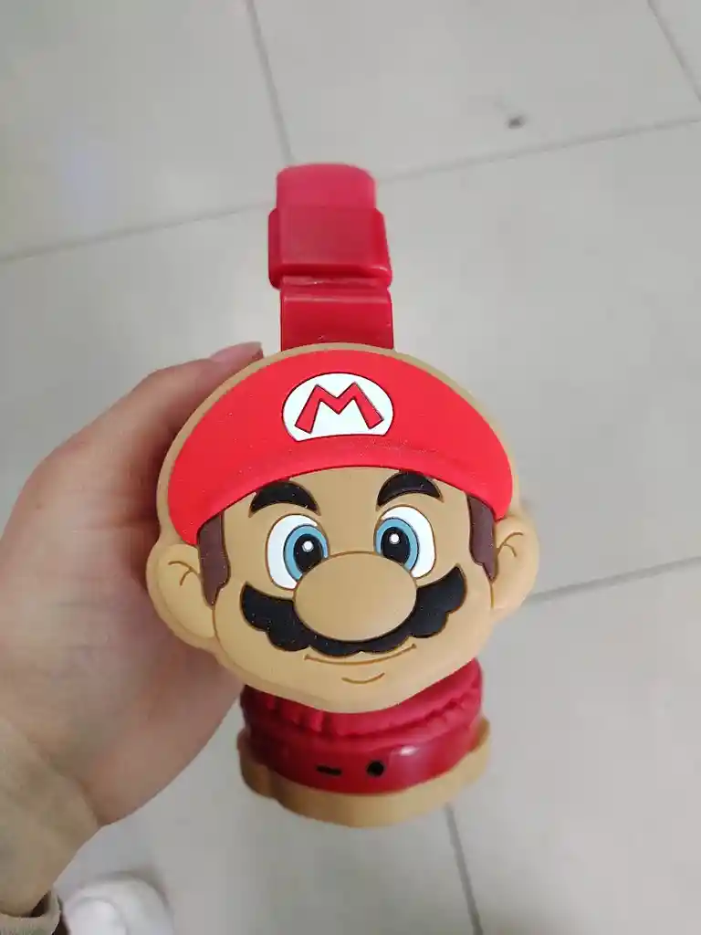 Audifonos Inalambricos Diadema Roja Mario Bros
