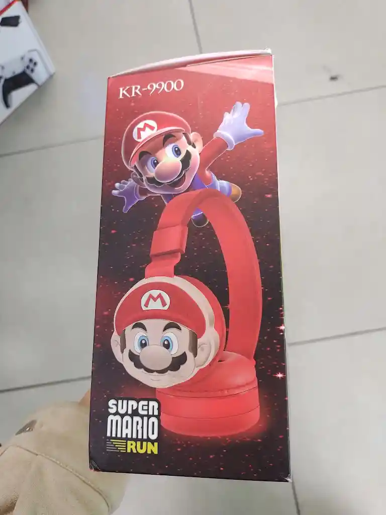 Audifonos Inalambricos Diadema Roja Mario Bros