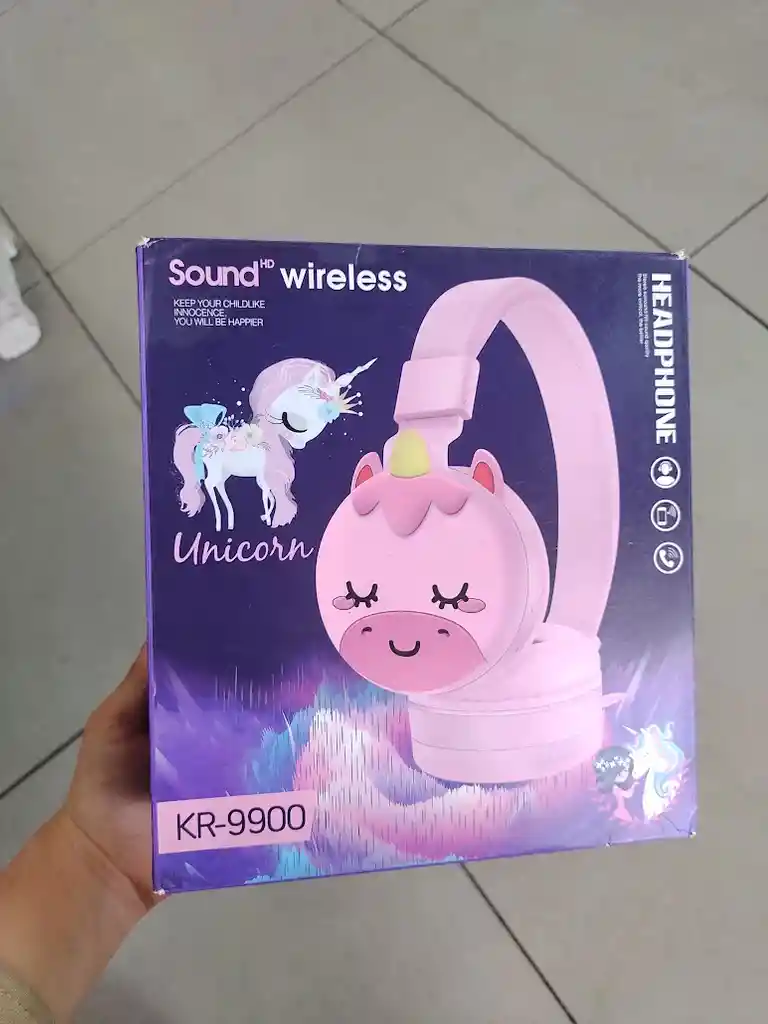 Audifonos Inalambricos Diadema Rosa Unicornio