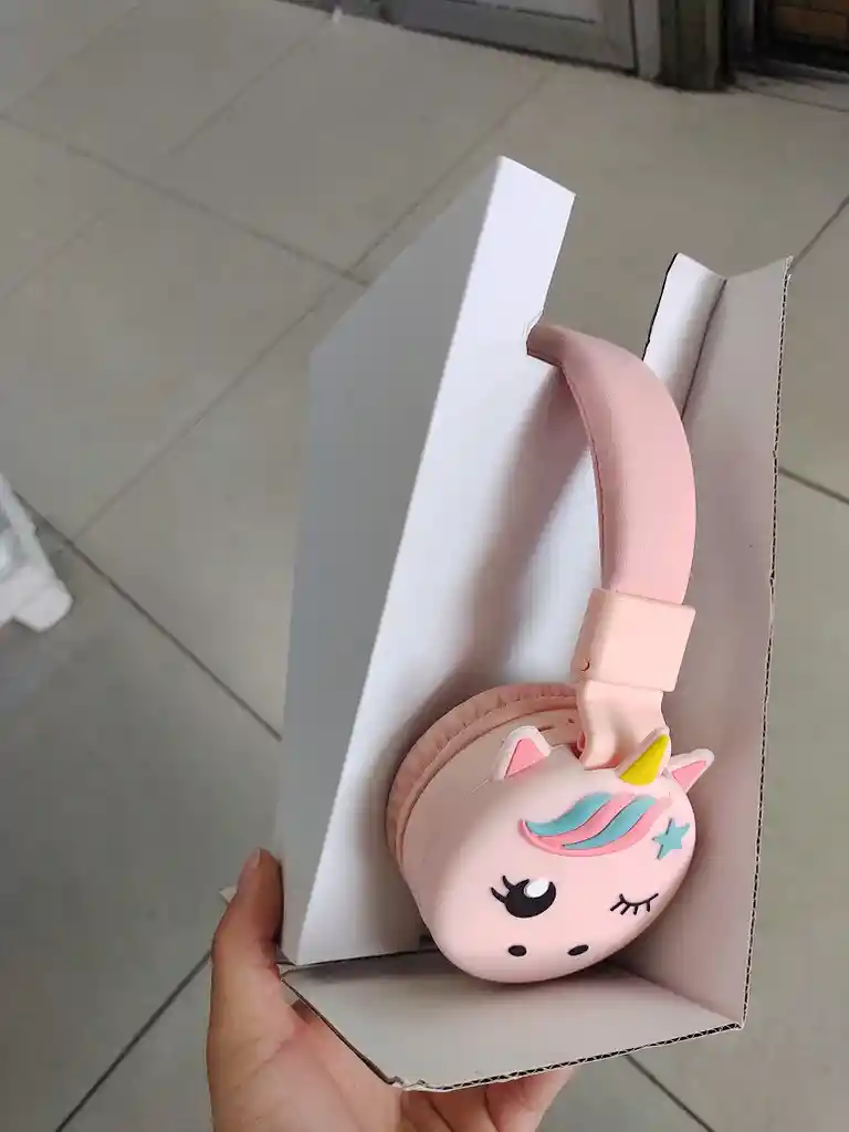 Audifonos Inalambricos Diadema Rosa Unicornio