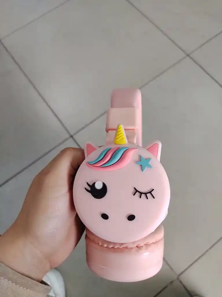 Audifonos Inalambricos Diadema Rosa Unicornio