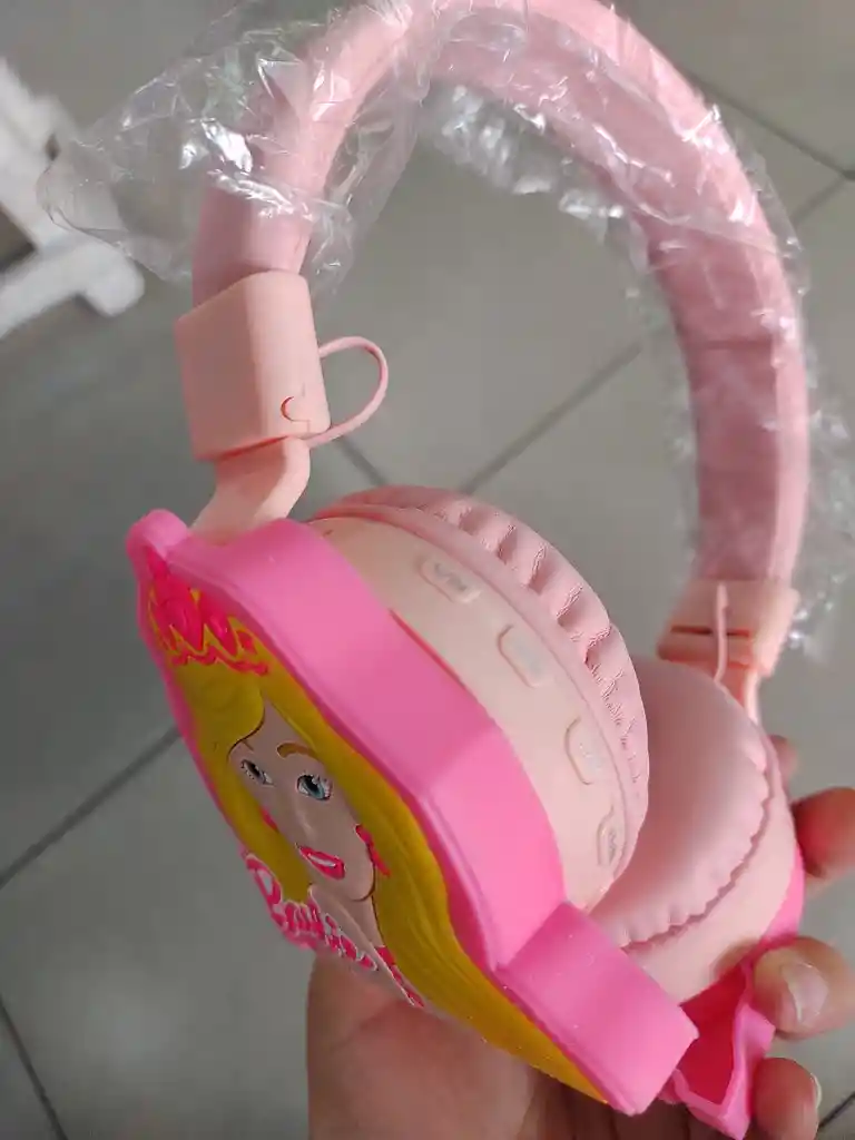 Audifonos Inalambricos Diadema Rosa Barbie