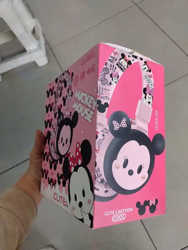 Audifonos Inalambricos Diadema Rosa Minnie Mouse