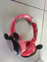 Audifonos Inalambricos Diadema Roja Minnie Mouse