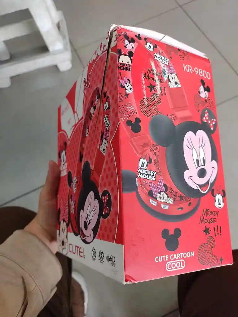 Audifonos Inalambricos Diadema Roja Minnie Mouse