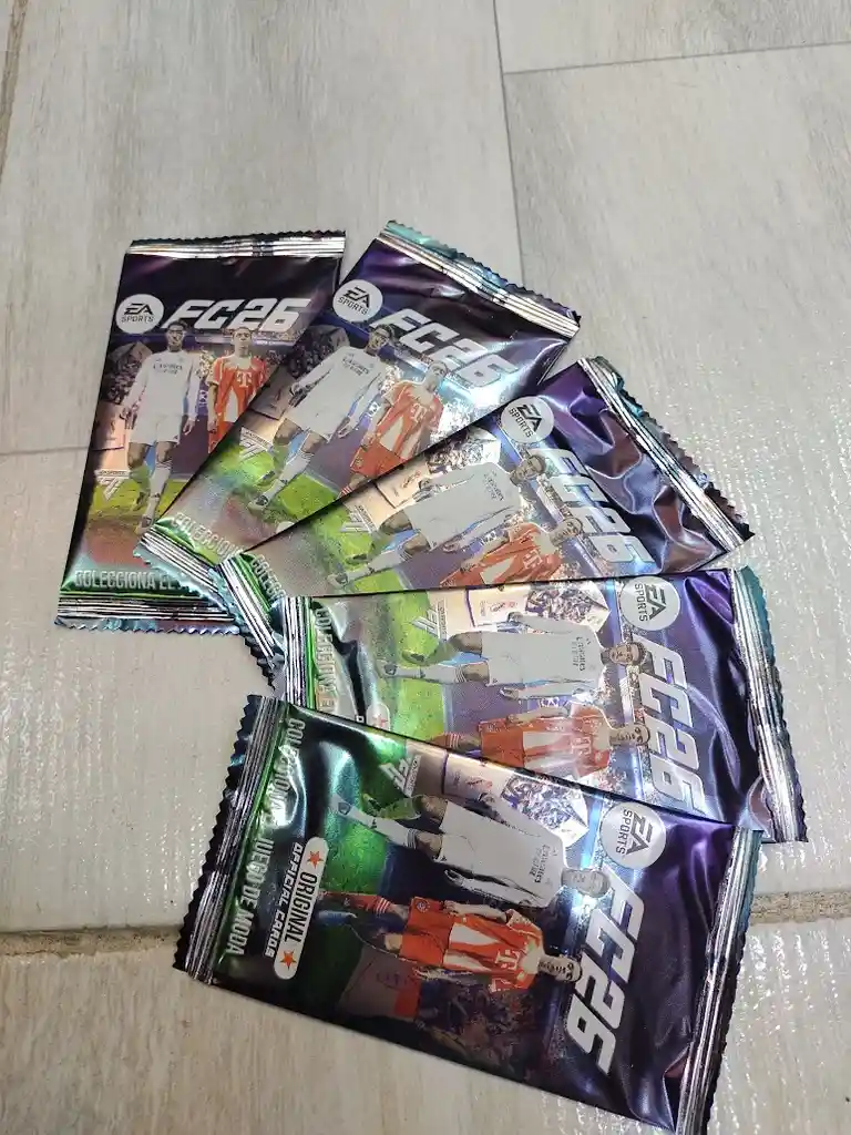 5 Sobres De Cartas Ea Sports Fc 26 Futbol (15 Cartas Variadas)