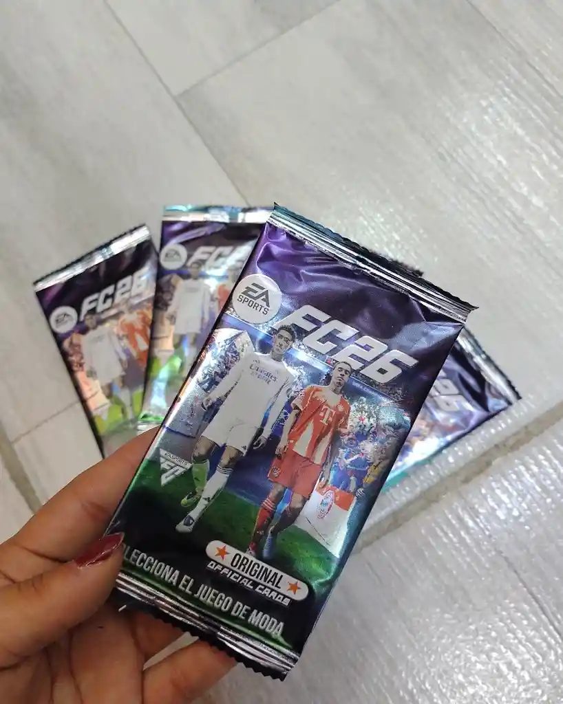 5 Sobres De Cartas Ea Sports Fc 26 Futbol (15 Cartas Variadas)